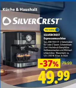 Lidl SILVERCREST Espressomaschine Angebot