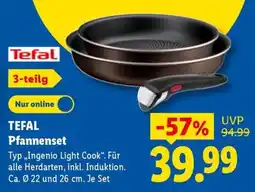 Lidl TEFAL Pfannenset Angebot