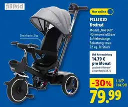 Lidl FILLIKID Dreirad Angebot