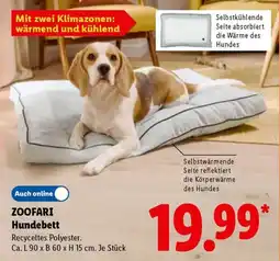 Lidl ZOOFARI Hunde Bett Angebot