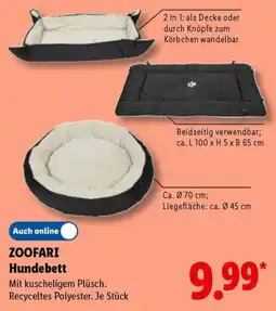 Lidl ZOOFARI Hunde Bett Angebot