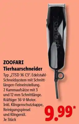 Lidl ZOOFA RI Tierhaarschneider Angebot