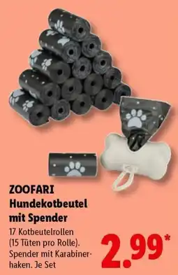 Lidl ZOOFARI Hundekotbeutel mit Spender Angebot