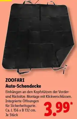 Lidl ZOOFA RI Auto-Schondecke Angebot