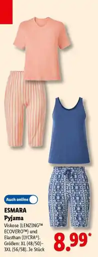 Lidl ESMARA Pyjama Angebot