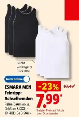 Lidl ESMARA MEN Feinripp-Achselhemden Angebot