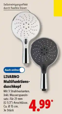 Lidl LIVARNO Multifunktionsduschkopf Angebot