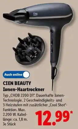 Lidl CIEN BEAUTY Ionen-Haartrockner Angebot