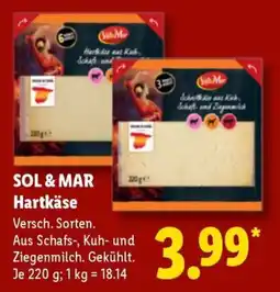 Lidl SOL & MAR Hartkäse Angebot