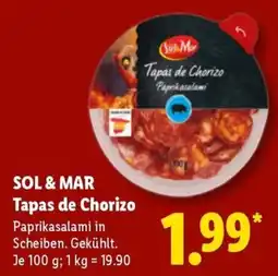 Lidl SOL & MAR Tapas de Chorizo Angebot