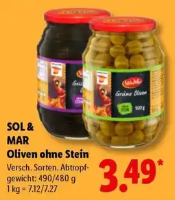 Lidl SOL & MAR Oliven ohne Stein Angebot