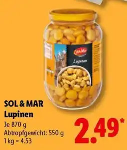 Lidl SOL & MAR Lupinen Angebot