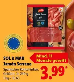 Lidl SOL & MAR Jamón Serrano Angebot