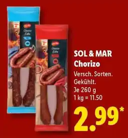 Lidl SOL & MAR Chorizo Angebot