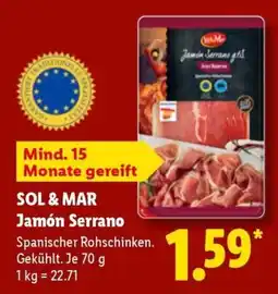Lidl SOL & MAR Jamón Serrano Angebot