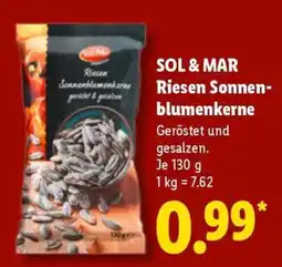 Lidl SOL & MAR Riesen Sonnenblumenkerne Angebot