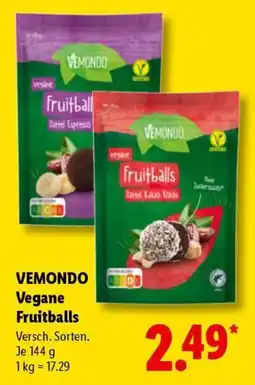 Lidl VEMONDO Vegane Fruitballs Angebot