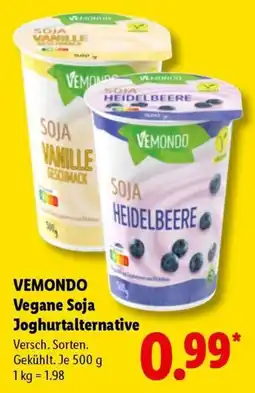 Lidl VEMONDO Vegane Soja Joghurtalternative Angebot