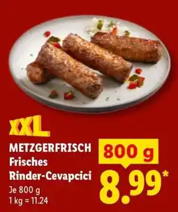 Lidl METZGERFRISCH Frisches Rinder-Cevapcici Angebot