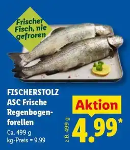 Lidl FISCHERSTOLZ ASC Frische Regenbogenforellen Angebot