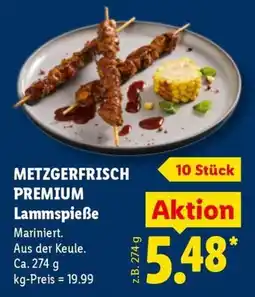 Lidl METZGERFRISCH PREMIUM Lammsspieße Angebot