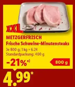 Lidl METZGERFRISCH Frische Schweine-Minutensteaks Angebot