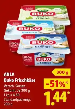 Lidl ARLA Buko Frischkäse Angebot