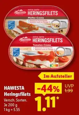 Lidl HAWESTA Heringsfilets Angebot