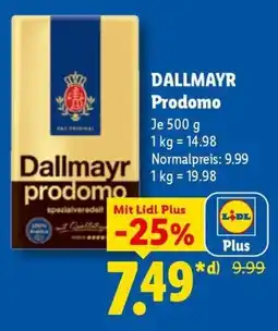 Lidl Dallmayr Prodomo Angebot