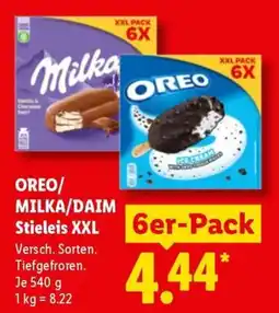 Lidl OREO/MILKA/DAIM Stieleis XXL Angebot