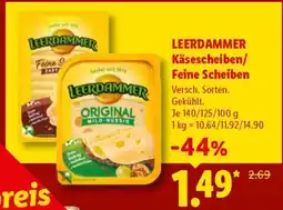 Lidl LEERDAMMER Käsescheiben/Feine Scheiben Angebot