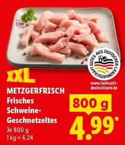 Lidl METZGERFRISCH Frisches Schweine-Geschnetzeltes Angebot