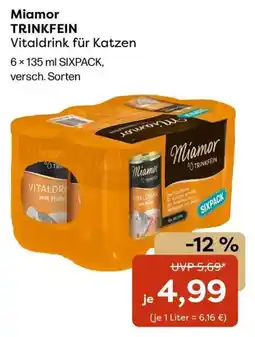 Zoo & Co Miamor TRINKFEIN Vitaldrink für Katzen Angebot