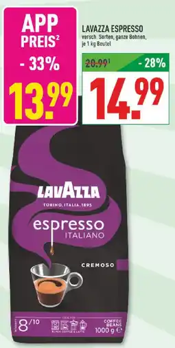 Marktkauf Lavazza espresso Angebot