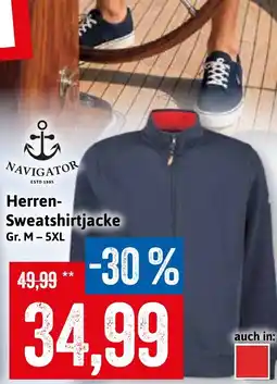 Stolz NAVIGATOR Herren-Sweatshirtjacke Angebot