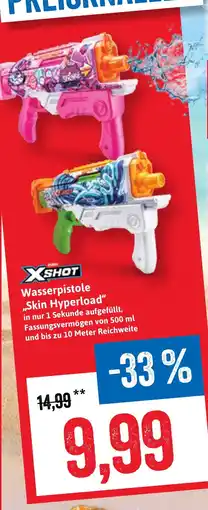 Stolz X-SHOT Wasserpistole "Skin Hyperload" Angebot