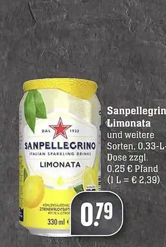 Scheck-in-Center Sanpellegrin Limonata Angebot