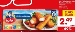 Netto Marken-Discount iglo Fischstäbchen oder Backfischstäbchen Angebot