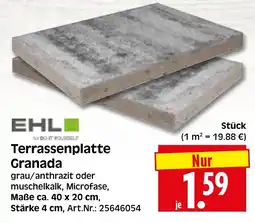 Herkules Baumarkt EHL Terrassenplatte Granada Angebot