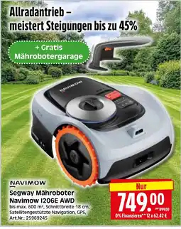 Herkules Baumarkt Segway Mähroboter Navimow I206E AWD Angebot