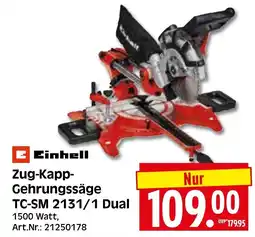 Herkules Baumarkt Einhell Zug-Kapp-Gehrungssäge TC-SM 2131/1 Dual Angebot