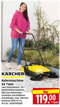 Herkules Baumarkt KÄRCHER Kehrmaschine S4 Twin Angebot