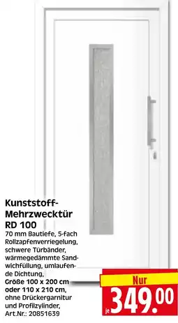 Herkules Baumarkt Kunststoff-Mehrzwecktür RD 100 Angebot