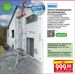 Herkules Baumarkt KRAUSE ClimTec-Komplettgerüst Alu-Arbeitsgerüst Angebot