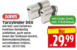 Herkules Baumarkt ABUS Türzylinder D6X Angebot
