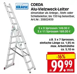 Herkules Baumarkt CORDA Alu-Vielzweck-Leiter Angebot
