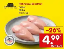 Netto Marken-Discount GUT PONHOLZ Hähnchen-Brustfilet Angebot