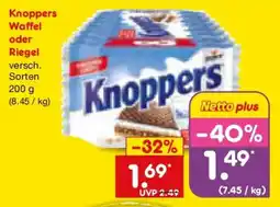 Netto Marken-Discount Knoppers Waffel oder Riegel Angebot