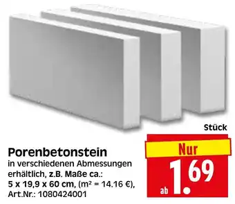 Herkules Baumarkt Porenbetonstein Angebot