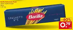 Netto Marken-Discount Barilla Italienische Pasta Angebot